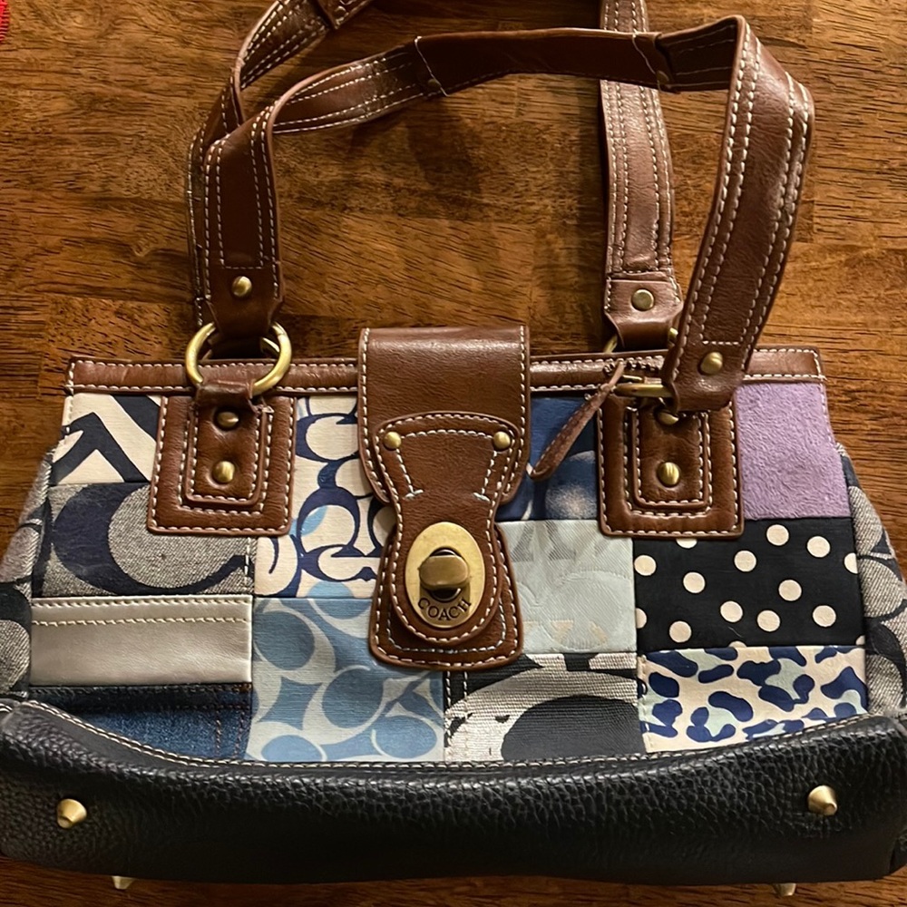 Coach Denim Patchwork Purse